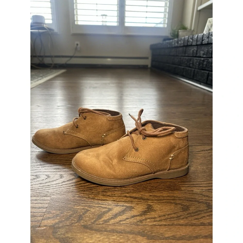 London Underground Peter Kids Tan Chukka Boots MY23001A-1 Boys Size 2
